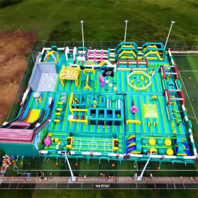 Parque Inflável Comercial Personalizado ao Ar Livre para Crianças Curso de Obstáculos Inflável Grande Parque Inflável à Venda