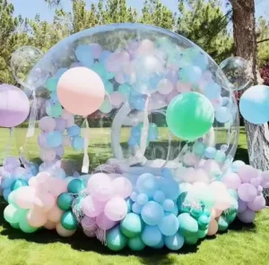 Tenda Inflável Personalizada Comercial ao Ar Livre em PVC, Alugueres para Festas de Aniversário, Castelos Saltitantes com Design de 5M de Diâmetro