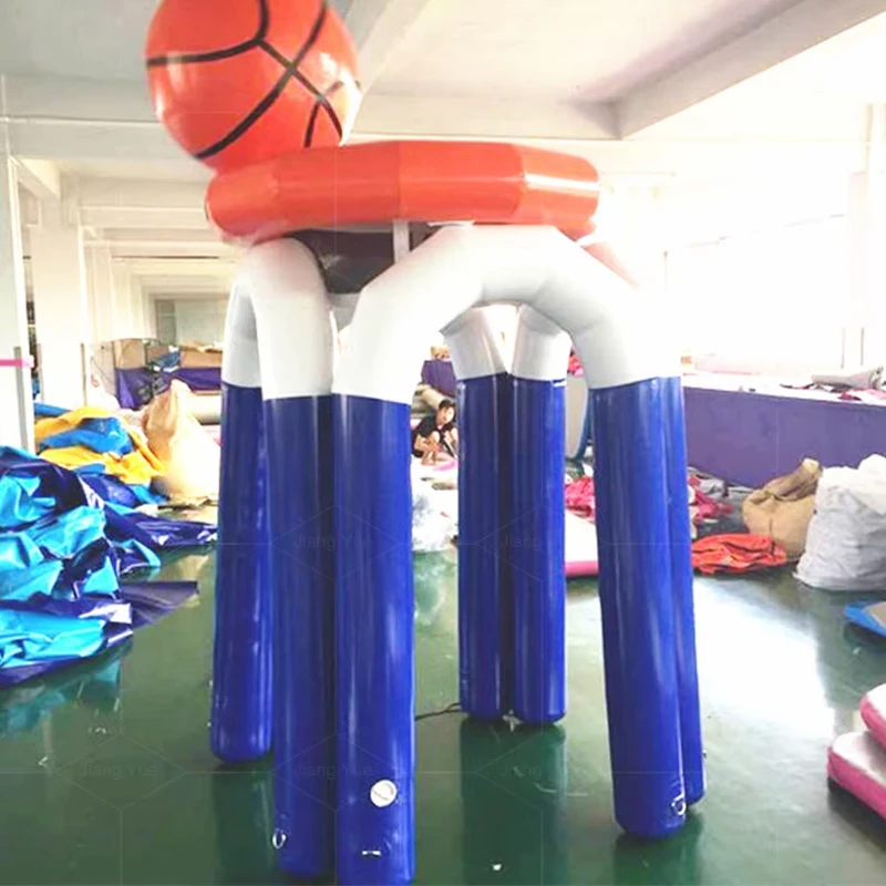 Tujuan Menembak Bola Basket Inflatable Portabel Kustom Mengapung