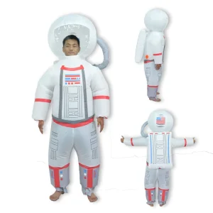 Custom Cosplay Polyester Fabric Halloween Costume Inflatable Astronaut Suit for Party
