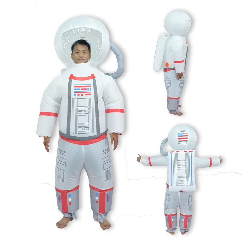 Costume Gonfiabile da Astronauta in Tessuto Poliestere Personalizzato per Feste di Halloween
