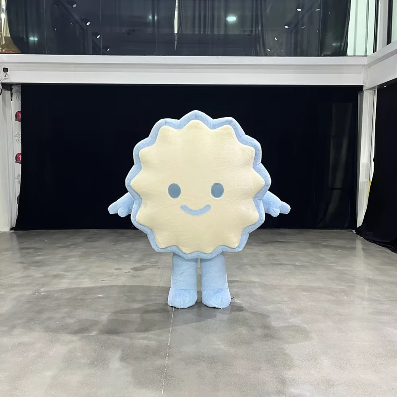 Disfraz inflable de personaje de galleta de mascota de diseño personalizado para eventos y actuaciones en el escenario para adultos