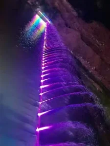 Fontaine musicale sur mesure, barrage à air, 30 ans de fabrication, porte de contrôle de l'eau