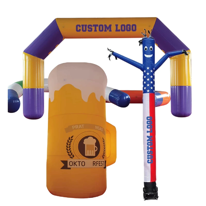 Benutzerdefinierter, wasserdichter, langlebiger aufblasbarer Halloween-Bogen mit benutzerdefiniertem Logo-Druck