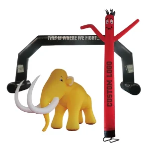 Diseño personalizado para decoración de arco inflable de evento, modelo inflable de gallo, arcos de globos inflables