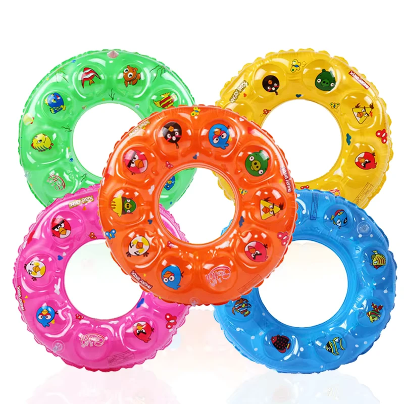 Custom EN71 PVC Inflatable Swimming Ring Crystal Swim Ring for Adult and Children
