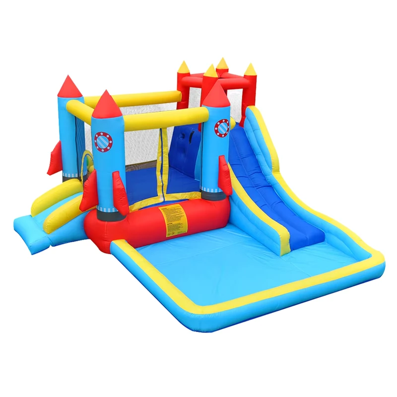 Castello gonfiabile commerciale per feste per bambini, facile da montare, con nylon gonfiabile