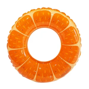 Custom Eco-Friendly PVC Foldable Inflatable Swim Ring Premium Polyester Cover for Beach Pool Party Portable Use Kids Adults