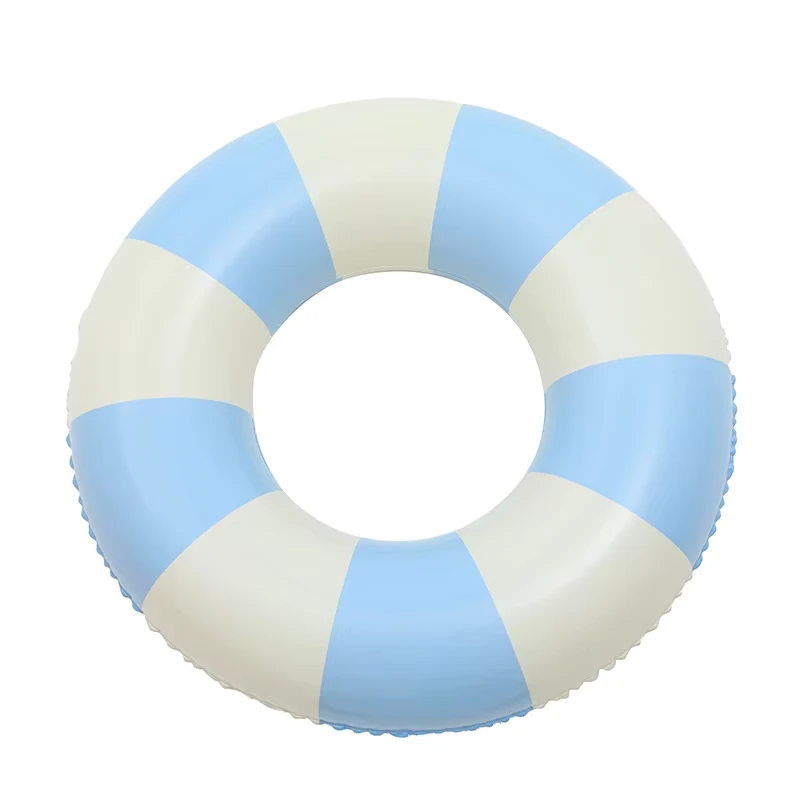 Bouée de natation gonflable portable, durable, étanche, pliable, à rayures écologiques en PVC personnalisée