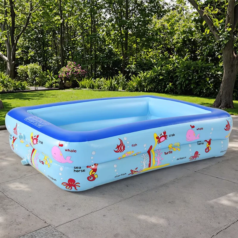 Piscine gonflable écologique personnalisée pour enfants, idéale pour un été rempli de plaisir en famille, piscine de jardin avec double sécurité
