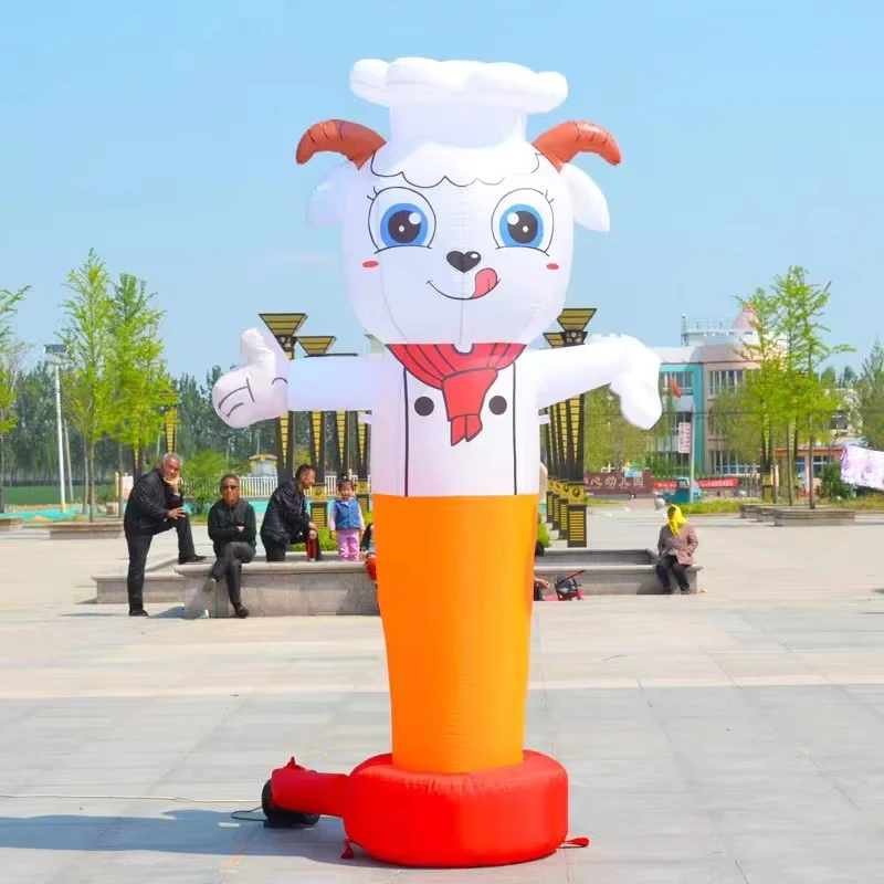 맞춤형 이벤트 인플레이터블 광고 인플레이터블 레스토랑 공기 댄서 더미 아치 만화 모델