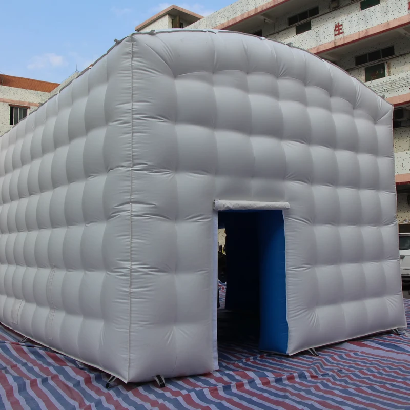 Carpa de fiesta inflable portátil LED blanca a prueba de agua para eventos personalizados, discotecas, camping