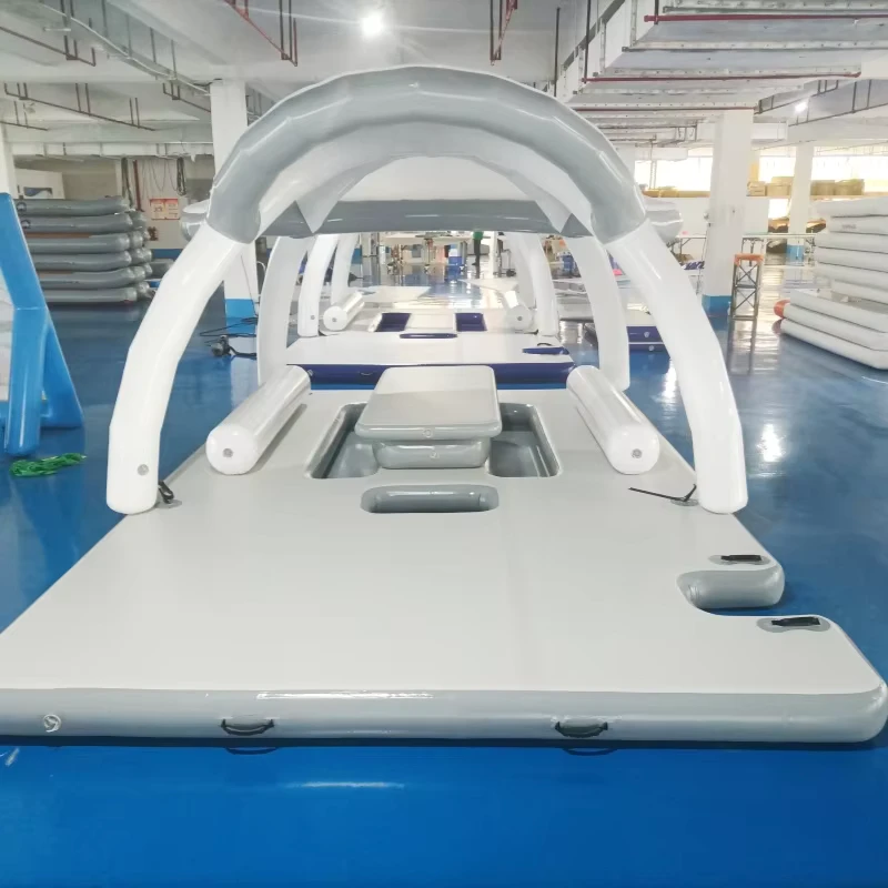 Custom Fishing Floating Inflatable Yacht Jet Ski Dock Water Platform Island