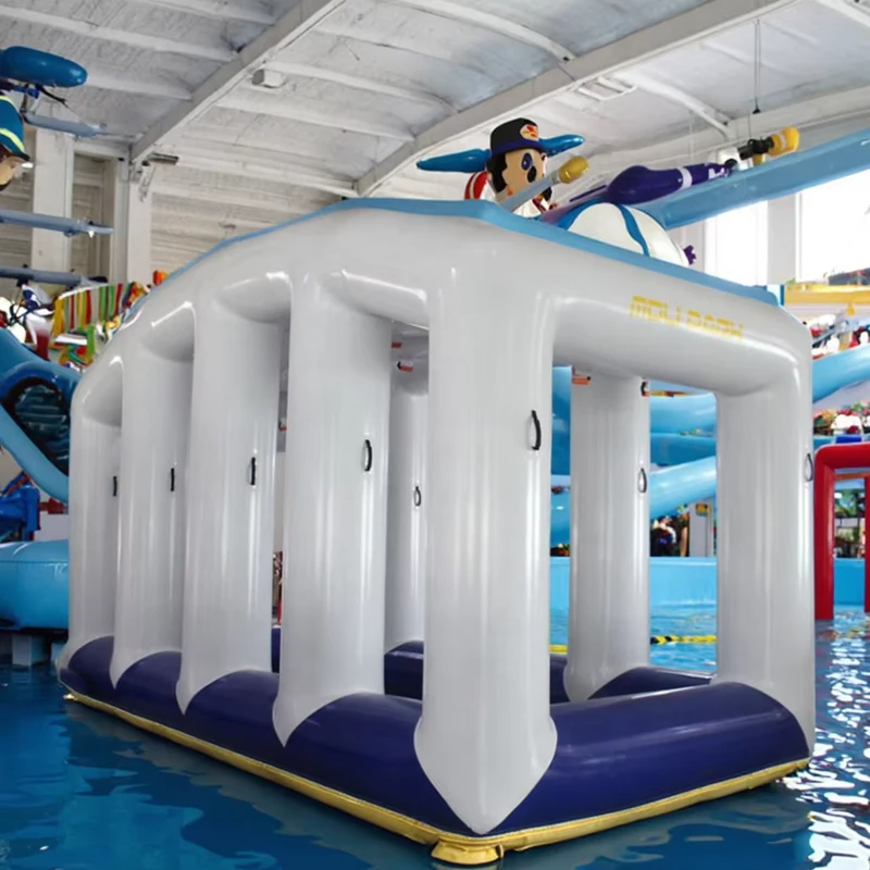 Individuelles Float-Sportspiel aufblasbares Dschungelgymnastik-Dom interaktives Wasserhindernis-Spielzeug für Aquapark U Rides WG Modell CE