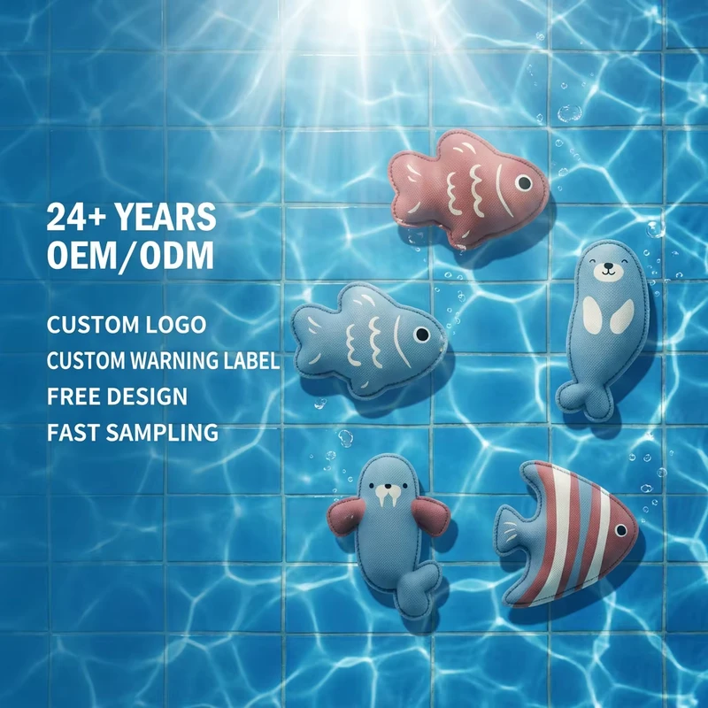 Juguetes Flotantes Personalizados de Neopreno para Piscina Juguetes de Animales Marinos Flotantes Impermeables Suaves para Fiesta en la Piscina