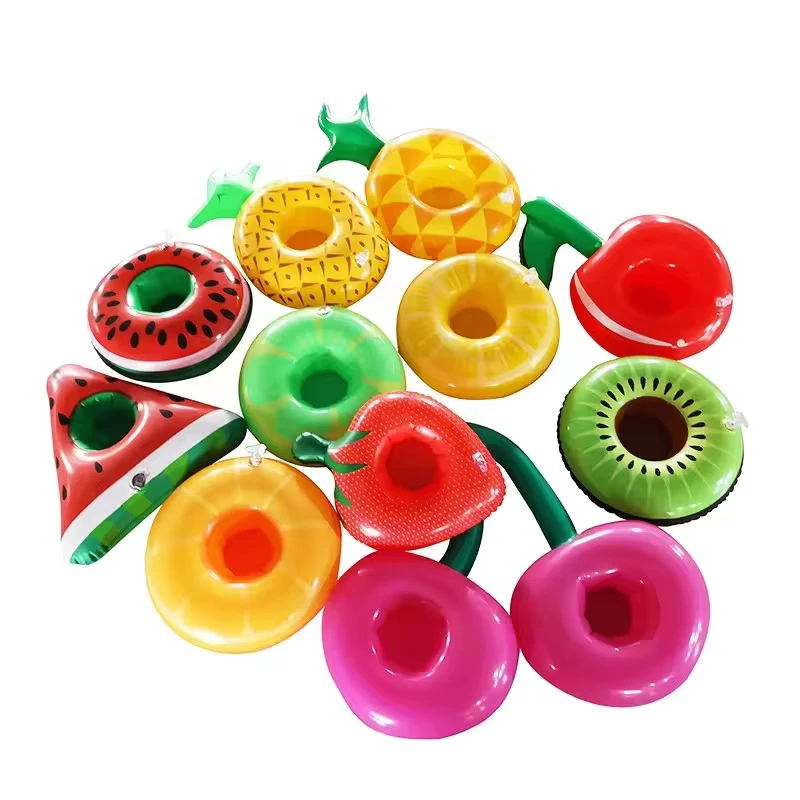 Porte-gobelet gonflable en forme de flamant rose, accessoire multifonction pour piscine