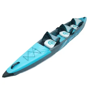 Custom Foldable 1.2mm PVC Inflatable Kayak Double/Triple Raft Canoe 180kg Load Capacity Over 4m Long Fishing Surfing Touring