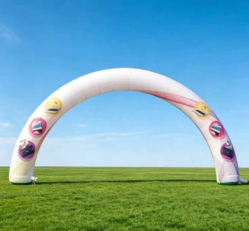 Custom Full Color Printed Inflatable Arch Custom Logo Size Air Archway for Promotion Event Advertising