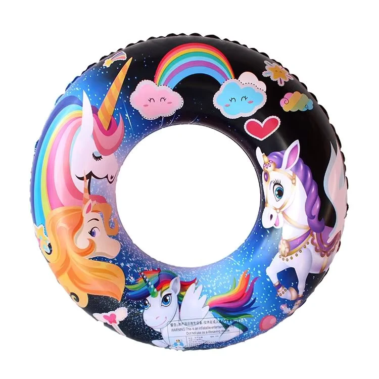 Flutuador de Piscina com Impressão Completa Personalizada, Anel Inflável em PVC, Tubo de Balsa, Brinquedo Aquático para Crianças e Adultos