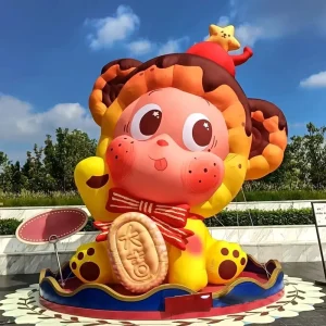 Custom Giant Advertising Inflatable Cartoon Mascot Inflatable Character Model for Event Decoration With Light