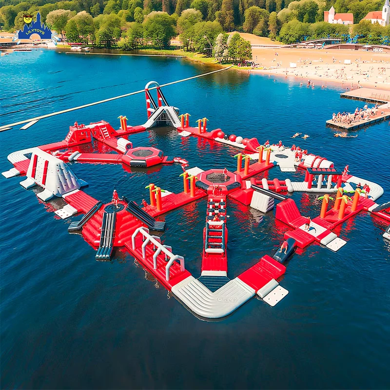 Custom Giant Floating Inflatable For Park Commercial Water Park