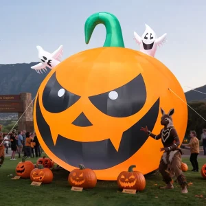 Custom Giant Halloween Inflatable Pumpkin Outdoor Decoration Halloween Pumpkin Balloon for Halloween Festival Decoration