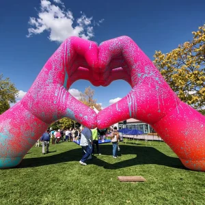 Arco inflable gigante personalizado 6m 8m 10m 12m impermeable para decoración de festivales culturales y fiestas de carnaval