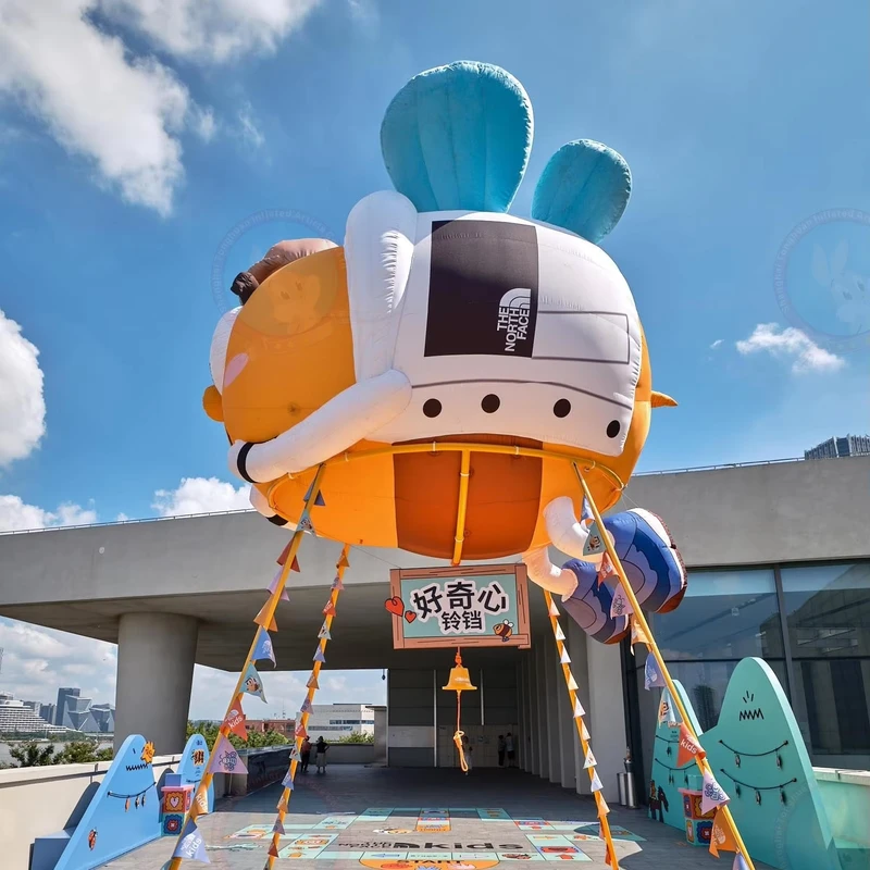 Modello di Ape Gonfiabile Gigante Personalizzato, Mascotte per Pubblicità, Grande Display Promozionale Gonfiabile per Eventi