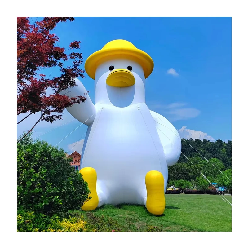 Boi Inflável Gigante Personalizável - Pato Inflável Amarelo