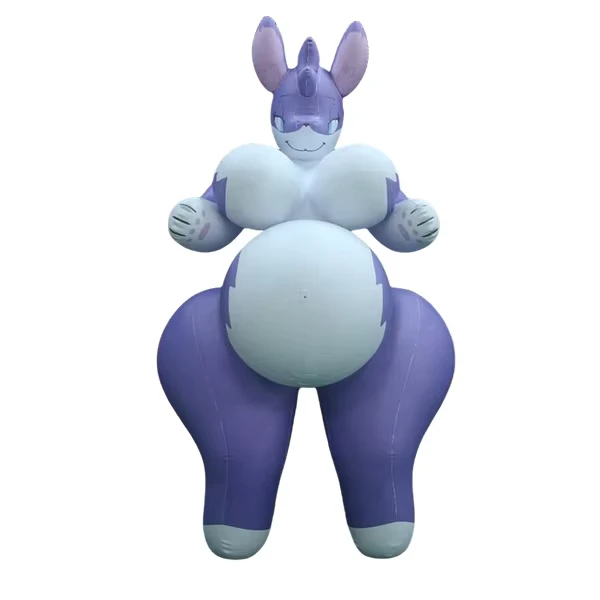 Custom Giant Inflatable Cartoon Rabbit Animal Toy Cute Inflatable Rabbit Toy for Party & Play