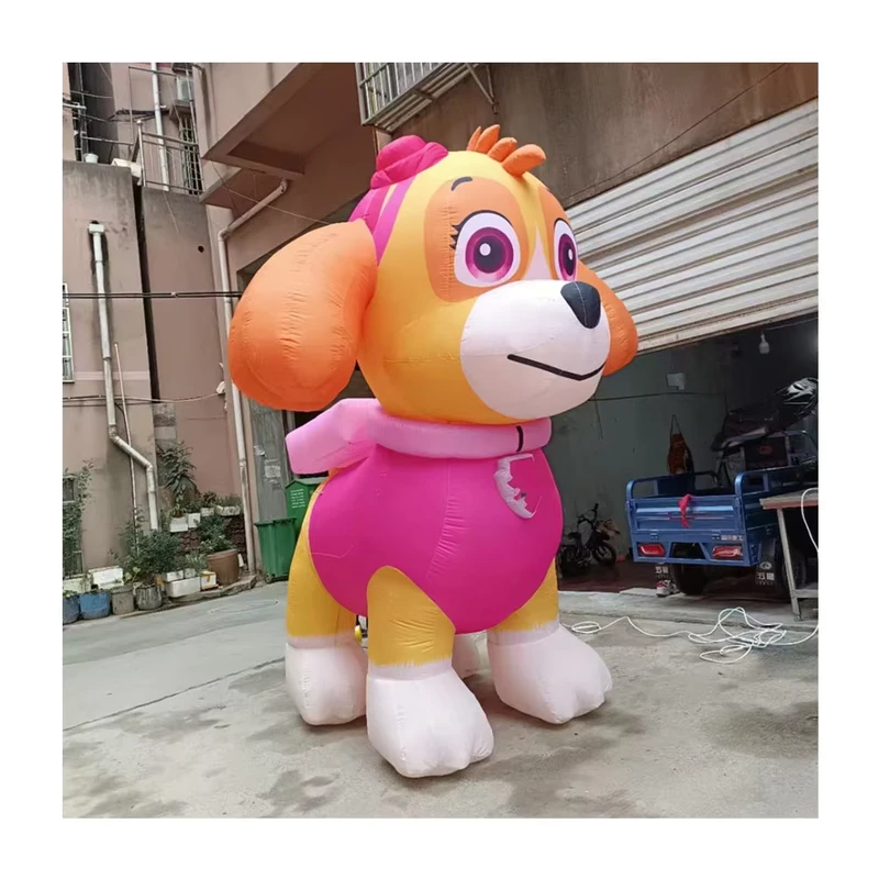 맞춤형 거대한 인플레이터블 개 동물 만화 모델 인플레이터블 만화 개 마스코트