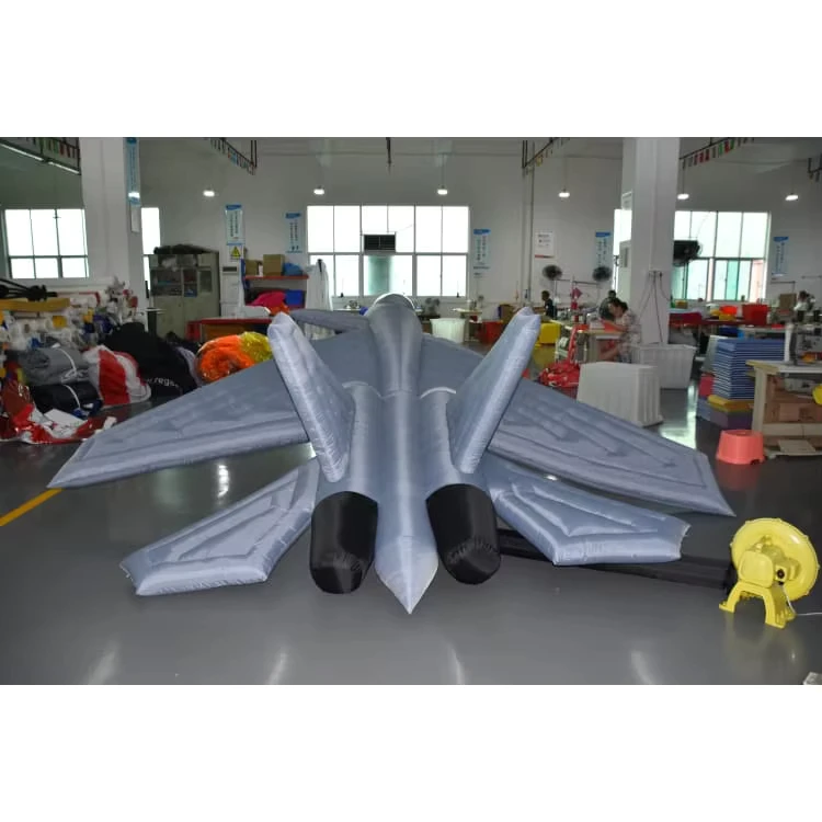 कस्टम विशाल inflatable फाइटर जेट मॉडल PVC inflatable हवाई जहाज विज्ञापन कार्यक्रम और प्रदर्शनी सजावट के लिए