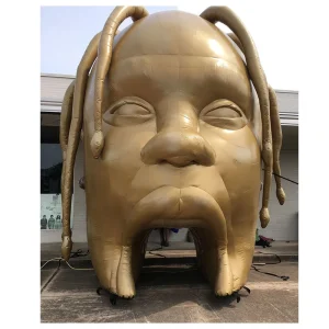 Custom Giant Inflatable Head Model with Printed Logo Giant Inflatable Replica Inflatable Floating Advertising Balloon