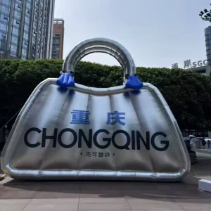 Custom Giant Inflatable Shopping Bag Model PVC Inflatable Grocery Bag for Market Event & Advertising Decoration