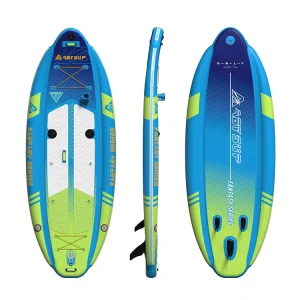 Custom Graphic Inflatable Surfboard Wide Stance Family Paddle Board For Lake