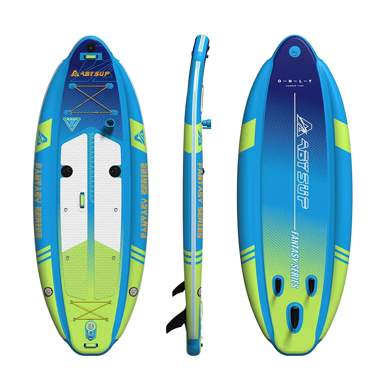 Planche de surf gonflable graphique personnalisée, large stance, planche à pagaie familiale pour le lac