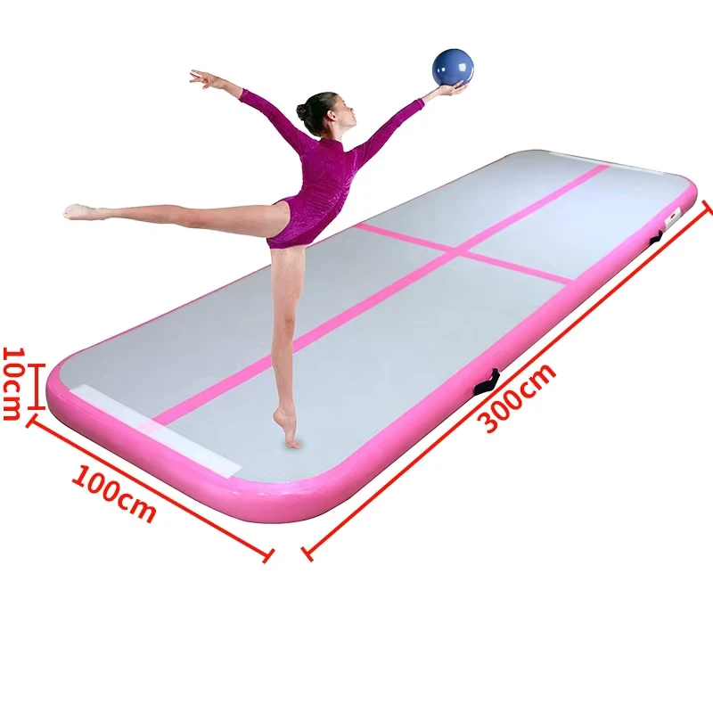 Tapis de gymnastique gonflable en PVC, coussin de danse portable de 3m pour gymnastique