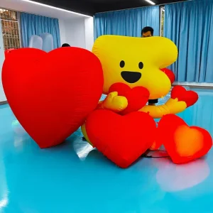 Custom Heart Shaped Oxford Cloth Cartoon Model Balloons Inflatable Advertising Inflatables for Wedding Birthday Party Commercial