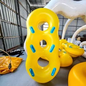 Custom Heavy Duty PVC Inflatable Swim Tube for Pool Adventure Lazy River Tube with Handles Floating Water Park Tube for Children