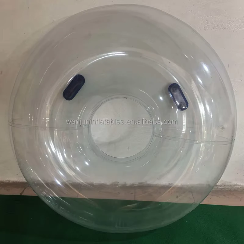 วงแหวนว่ายน้ำเป่าลม PVC โปร่งใส ขนาดกำหนดเอง สำหรับอุปกรณ์น้ำ