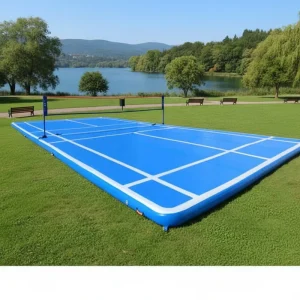 Custom High Quality Water Sports Game Floating Volleyball Court Inflatable Pickleball Court