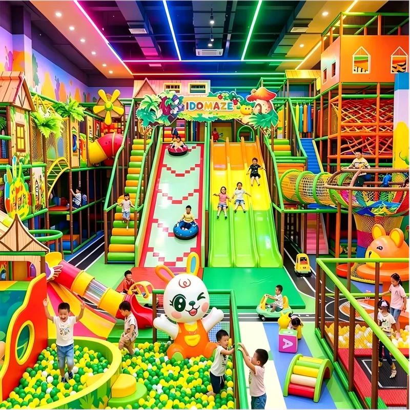 Équipement de parc d'attractions intérieur commercial pour enfants, installations de parc d'attractions pour centre commercial