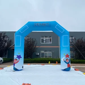 Arco Inflável Publicitário Personalizado, À Prova de Água, Arco Inflável Durável para Eventos, Entrada Inflável Angulada em Tecido Oxford