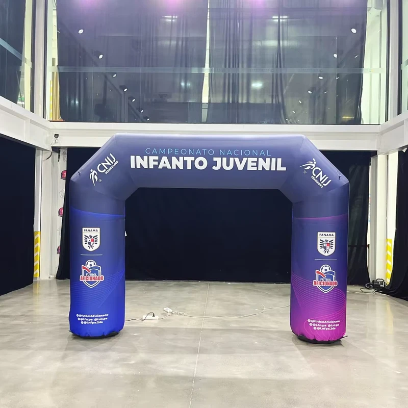 Arco Gonfiabile Pubblicitario Personalizzato con Striscione Oxford Impermeabile Arco di Partenza e Arrivo Gonfiabile per Eventi