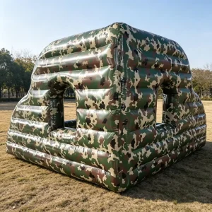 Individuelles aufblasbares Luftverteidigungsbunker taktisches Lockvogel-Maskottchen-Modell wasserdicht und langlebig anpassbare Größe und Farbe