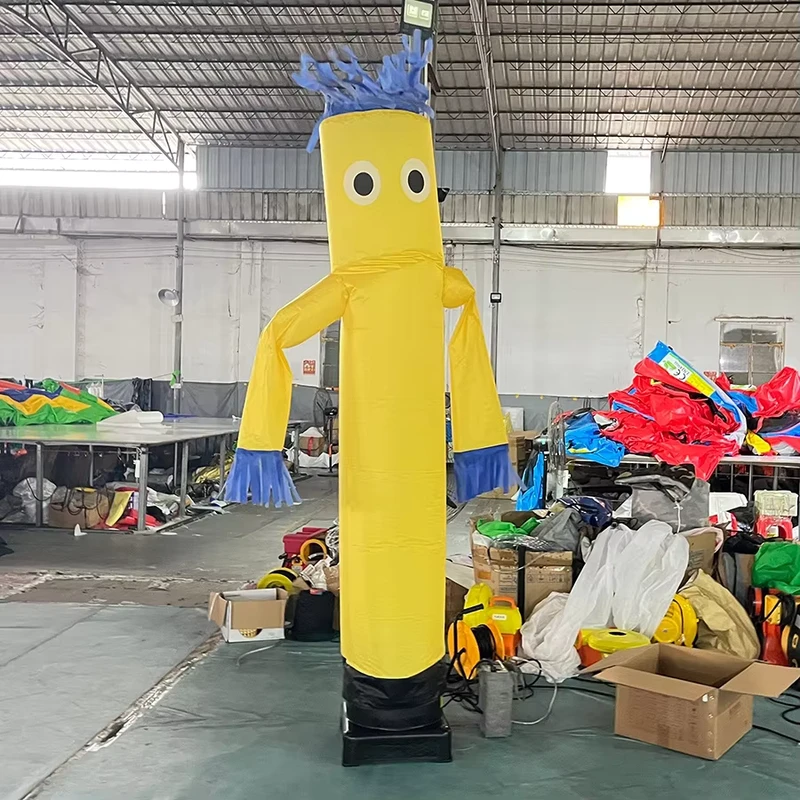 Individuelle aufblasbare Lufttanzfigur, Mann, der im Freien mit bedrucktem Logo, Oxford wasserdicht, mit Gebläse, Werbung