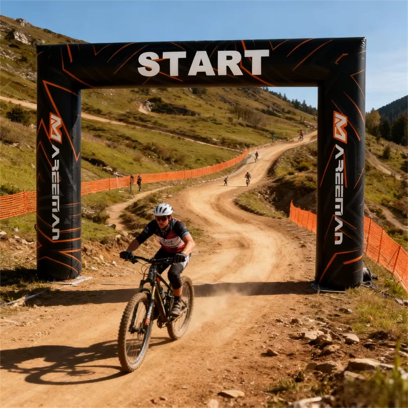 Arco Gonfiabile Personalizzato per Inizio e Fine Gara per Maratone e Eventi Sportivi all'Aperto con Branding e Loghi Personalizzati