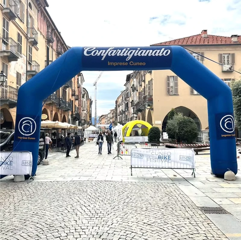 Custom Inflatable Arch for Outdoor Events Logo Printed Finish Line Display Accessory