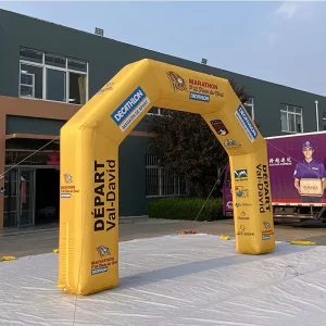 Arche Gonflable Personnalisée avec Impression de Logo, Arche Portable pour Événements Extérieurs et Promotions de Marque