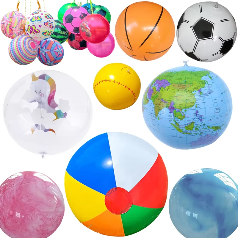Custom Inflatable Ball Toys Soccer Basketball Globe Sphere Balloon Party Pool Beach Accessories for Children Gifts
